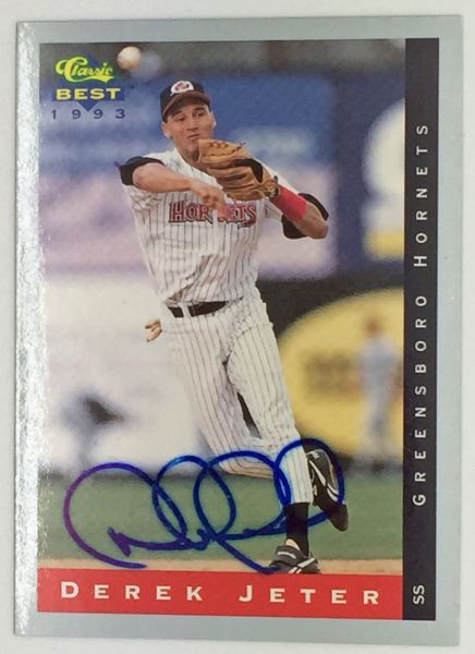 Derek Jeter Signed 1993 Classic Baseball Card w/ Rare Pre-Rookie Signature (JSA Guaranteed)