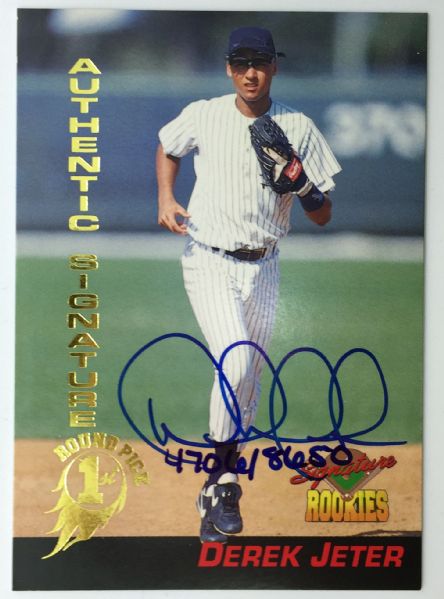 Derek Jeter Signed 1994 Limited Edition Rookie Card (JSA Guaranteed)