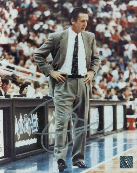 Pat Riley Uncommon Signed 8" x 10" Color Photo (JSA Guaranteed)