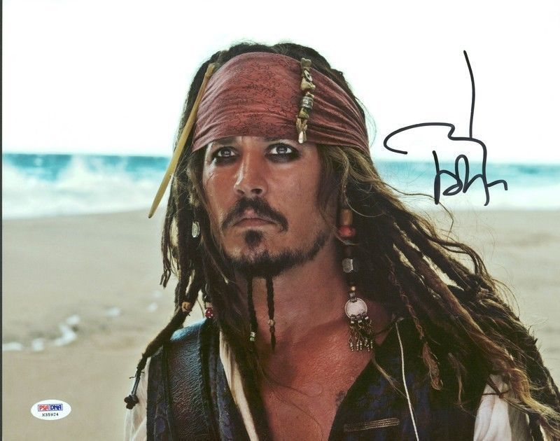 Lot Detail - Johnny Depp Signed 11