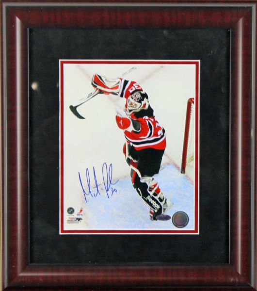 Martin Brodeur Signed & Framed 8" x 10" Color Photo (Steiner Sports)