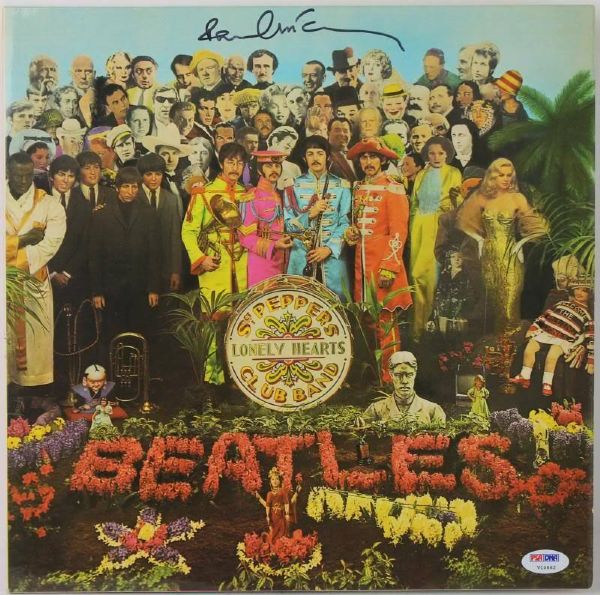 The Beatles: Paul McCartney Signed "Sgt. Peppers" Album with Superb Autograph (PSA/DNA)