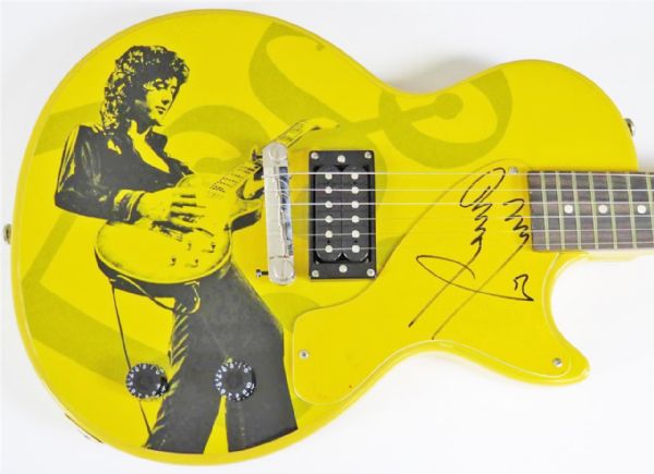 Led Zeppelin: Jimmy Page Ultra Rare Signed Custom Epiphone Guitar (PSA/JSA Guaranteed)