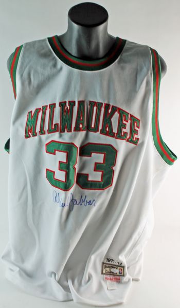  Kareem-Abdul Jabbar Signed Milwaukee Bucks 1971-72 Mitchell & Ness Jersey (JSA)