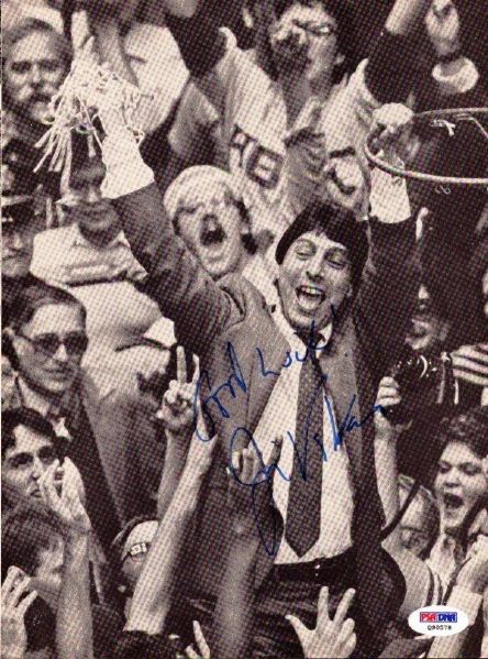 Jim Valvano Rare Signed 8" x 10" Photo (PSA/DNA)