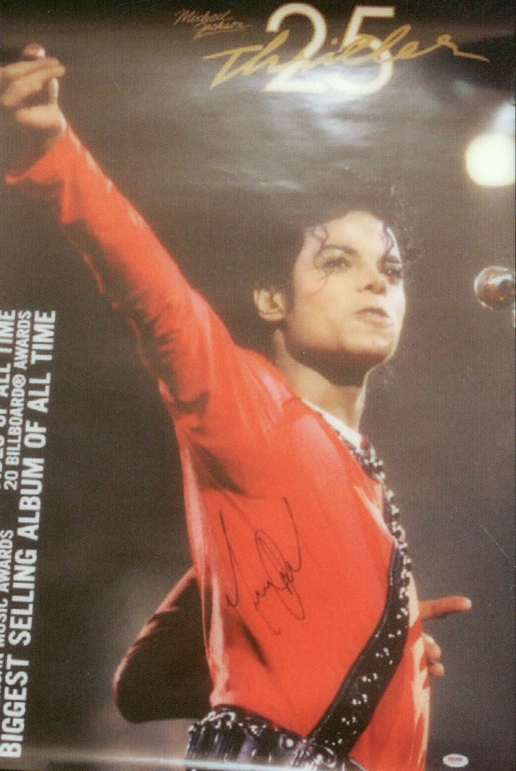 Lot Detail Michael Jackson Signed Thriller Poster Psadna