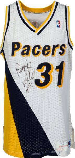 1990-91 Reggie Miller Game Worn & Signed Indiana Pacers Jersey (RARE!)(PSA/DNA)