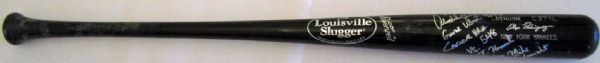 2008 Alex Rodriguez Game Used & Signed Home Run Bat - HR #548 - Tying Mike Schmidt! (JSA + PSA Graded 9)