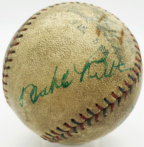 Babe Ruth Signed & Home Run Hit c. 1924 OAL Baseball During 3 HR Performance! (PSA/DNA)