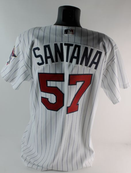 Lot Detail - 2003 Johan Santana Minnesota Twins Game-Used Home Jersey