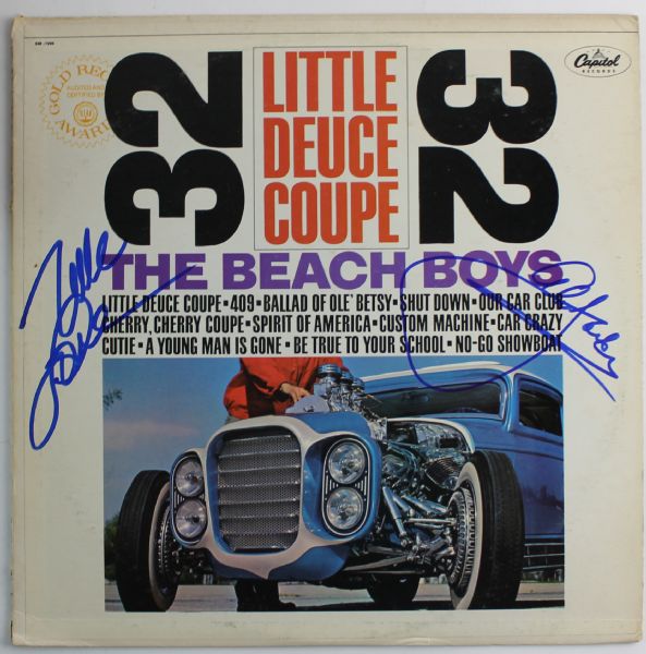 Beach Boys Dual Signed "Little Deuce Coupe" Album w/ Mike Love & Al Jardine (PSA/JSA Guaranteed)