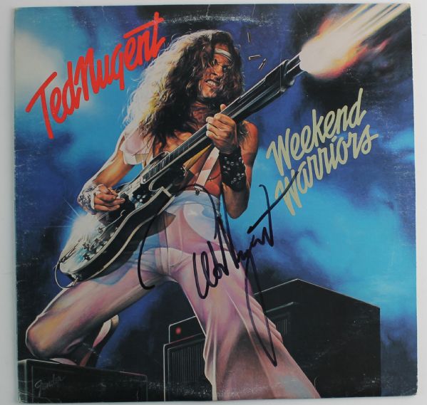 Ted Nugent Signed "Weekend Warriors" Album (PSA/JSA Guaranteed)