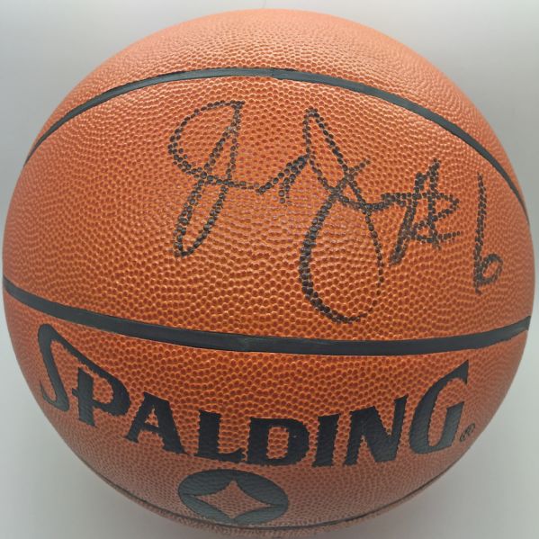 Julius Erving Signed Official Leather NBA Basketball (PSA/JSA Guaranteed)