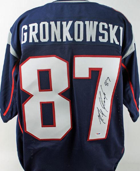 Rob Gronkowski Signed New England Patriots Jersey (PSA/DNA)