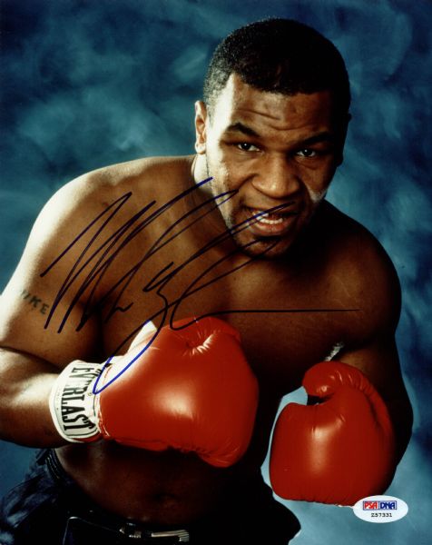 Mike Tyson Signed 8" x 10" Color Photo (PSA/DNA)