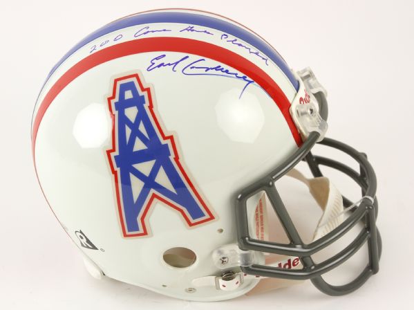 Earl Campbell Signed & Inscribed Houston Oilers PRO LINE Full-Size Helmet (Tristar & PSA/JSA Guaranteed)