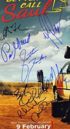 Lot Detail - "Better Call Saul" Cast Signed 12" x 18" Promotional