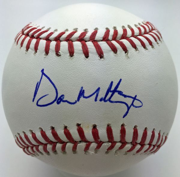 Don Mattingly Signed OML Baseball (JSA)