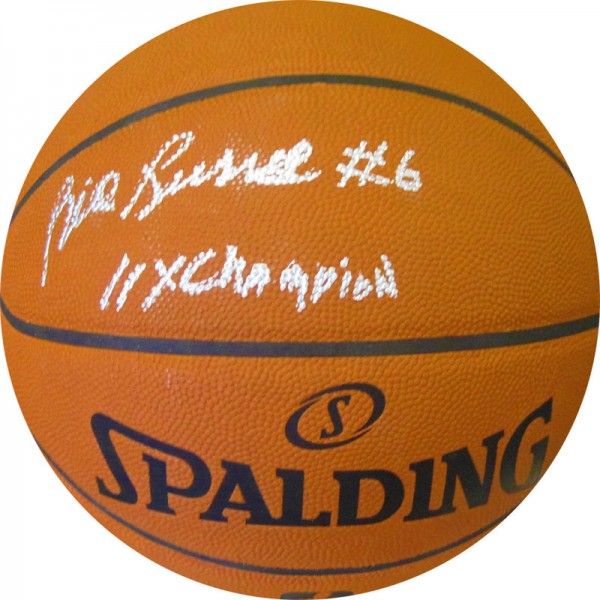 Bill Russell Signed Official NBA Basketball w/ "11x Champion" Inscription (PSA/JSA Guaranteed)