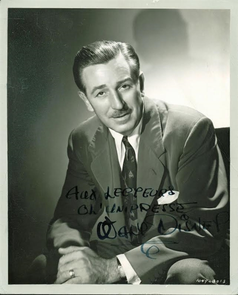 Walt Disney 8x10 Photo