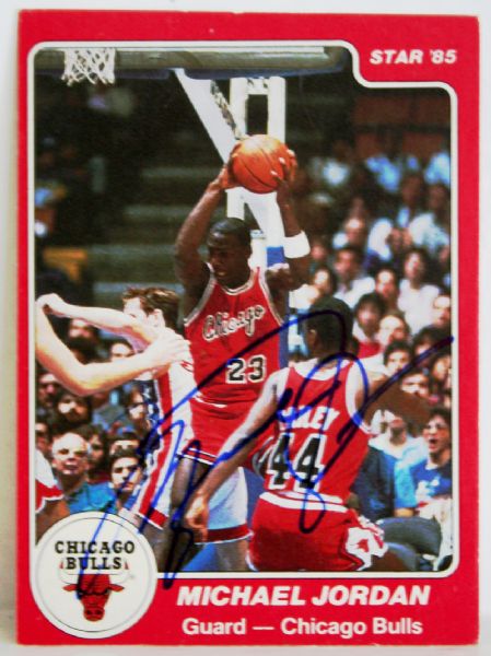 Michael Jordan ULTRA RARE Signed 1985 Star Rookie Card #101 (UDA)