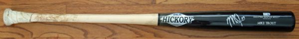 2013 Mike Trout Game Used & Signed Old Hickory Personal Model Bat - Used for Hit Against Felix Hernandez! (MLB Authentication)