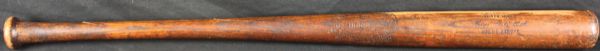 1918-22 Babe Ruth Louisville Slugger Game Used Bat w/Extensive Provenance (MEARS Graded A7)