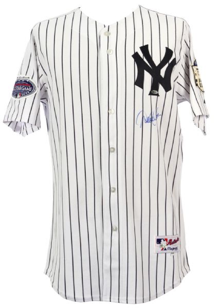 Derek Jeter Signed New York Yankees 2008 Fairwell To Yankee Stadium Jersey (Steiner)