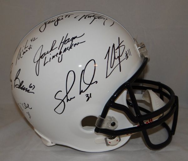 Linebacker U: Penn State Multi-Signed Full Size Helmet w/ Hamm, Lee & Others (JSA)