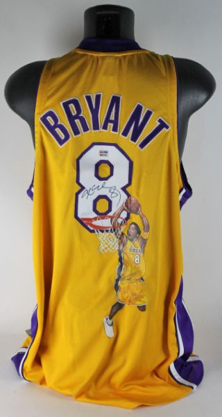 Kobe Bryant Signed & Hand Painted Los Angeles Lakers (PSA/DNA)