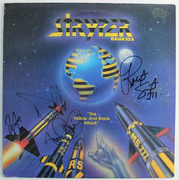 Stryper Signed "Isaiah 53:5" Album w/ 4 Signatures (PSA/JSA Guaranteed)