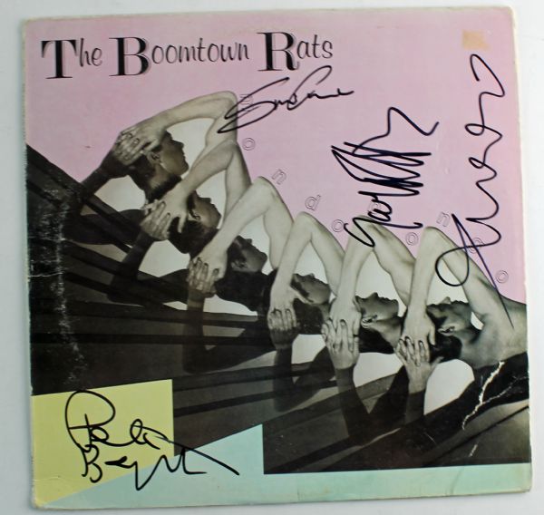 The Boomtown Rats Band Signed Album w/ 4 Signatures (PSA/JSA Guaranteed)