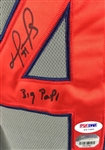 David Ortiz Rare Signed Boston Redsox Jersey w/ Big Papi Inscription (PSA/DNA)