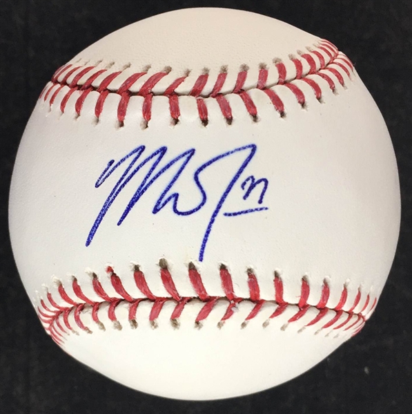 Mike Trout Superb Single-Signed OML Baseball (JSA)
