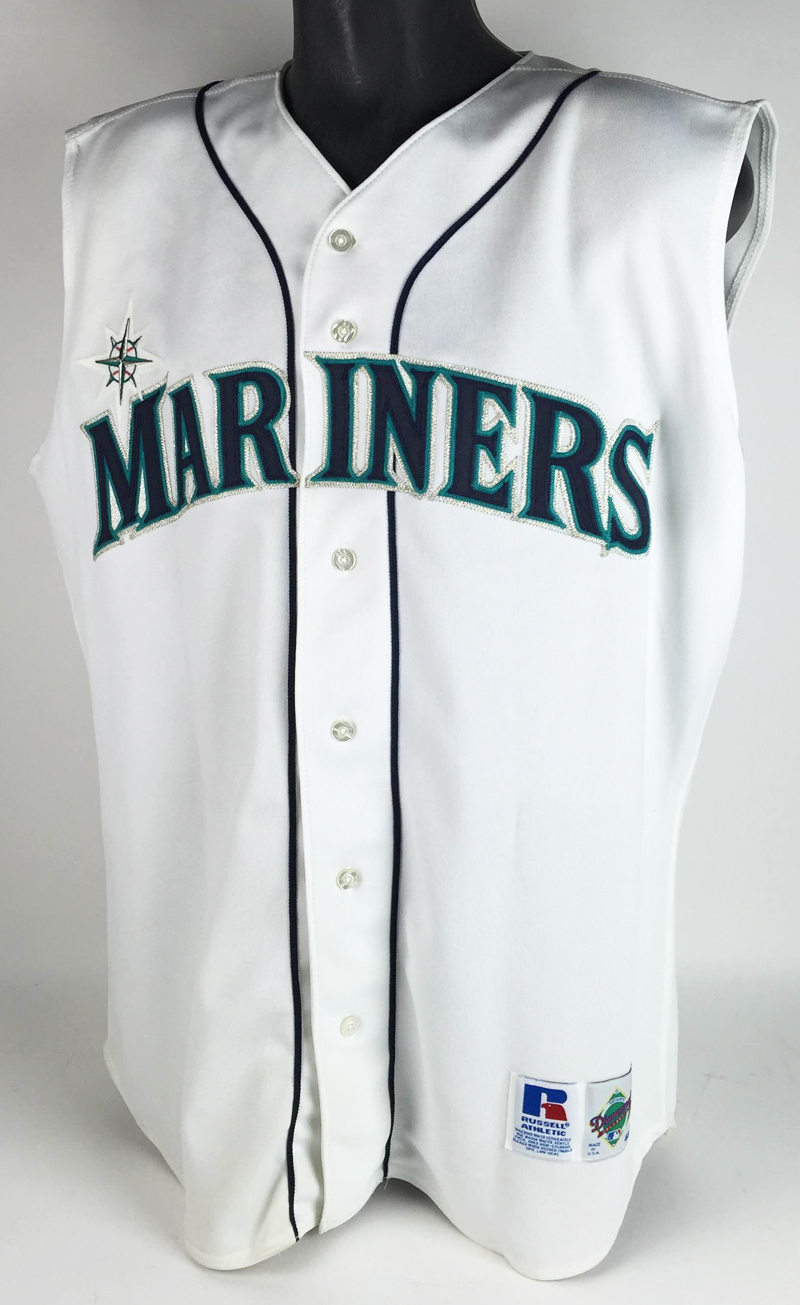 Lot Detail - 1999 Ken Griffey Jr. Game Worn and Signed Seattle Mariners  Jersey and Undershirt