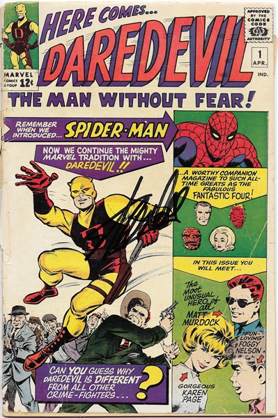 RARE Original Daredevil #1 (April 1963) Signed by Creator Stan Lee! (PSA/DNA)