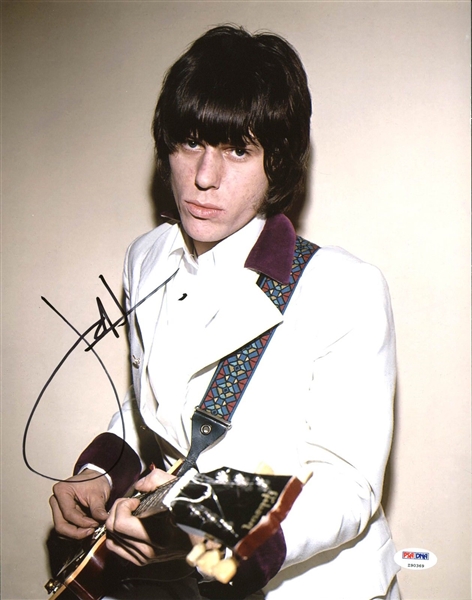 Jeff Beck Signed 11" x 14" Photo (PSA/DNA)