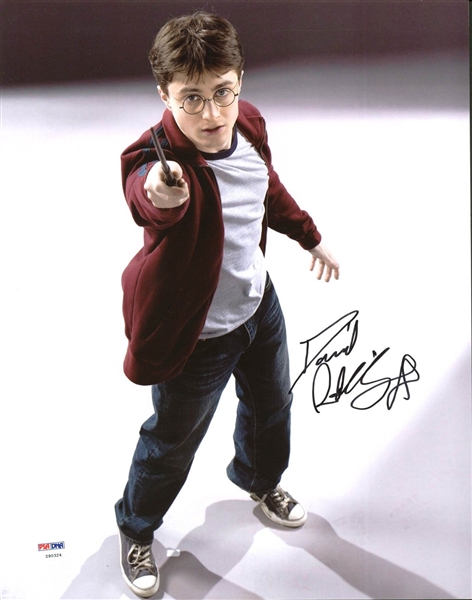 Daniel Radcliffe Signed 11" x 14" Color Photo as "Harry Potter" (PSA/DNA)