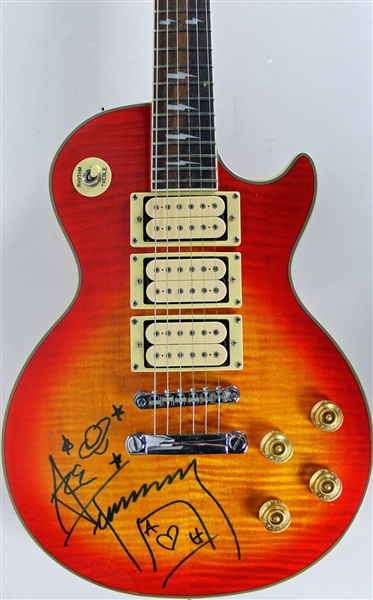 KISS: Ace Frehley Signed Epiphone Guitar w/ RARE Ace of Hearts Sketch! (PSA/DNA)