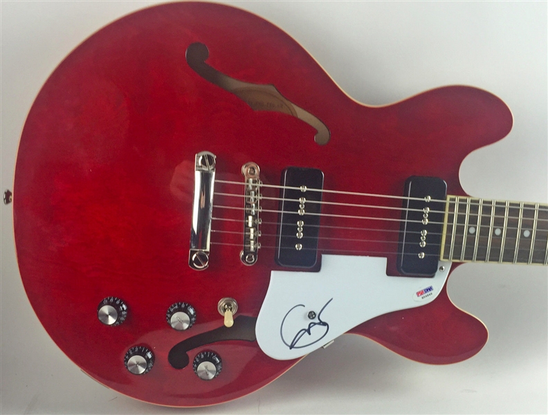 Eric Clapton Rare Signed Epiphone Hollow Body Electric Guitar (PSA/DNA)