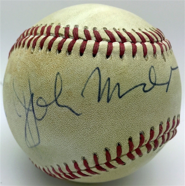John Madden ULTRA-RARE Signed Baseball (JSA)