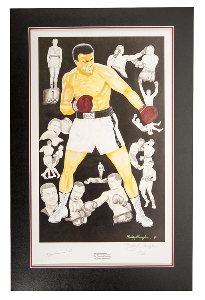 Muhammad Ali Signed 16" x 24" Limited Edition Artist Lithograph (PSA/DNA)