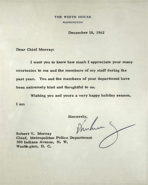 President John F. Kennedy ULTRA-RARE Signed Presidential 1962 Letter Weeks Following The Cuban Missile Crisis! (PSA/JSA Guaranteed)