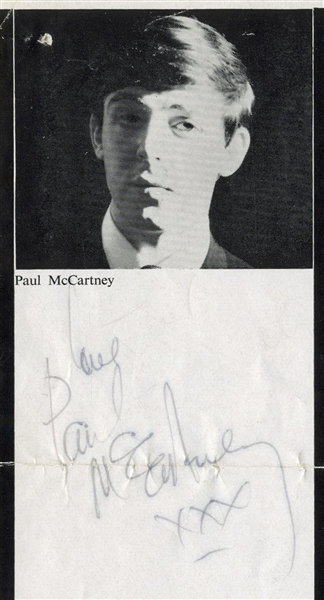 The Beatles: Vintage c. 1962 Paul McCartney Signed Magazine Photo (PSA/JSA Guaranteed)