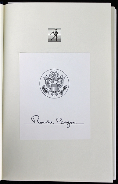 Ronald Reagan Signed "Speaking My Mind" Hardcover Book with Presidential Bookplate (PSA/DNA)
