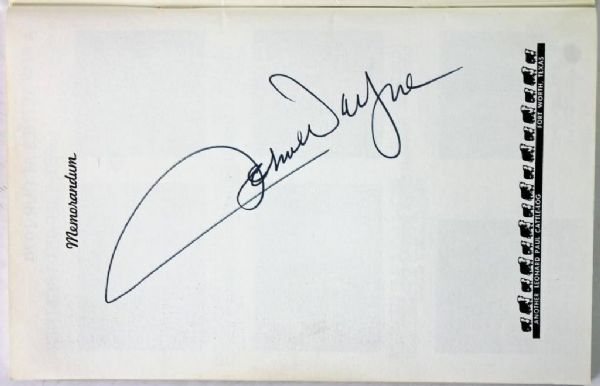 John Wayne Signed 1971 Catalog for 26-Bar Ranch (PSA/DNA)