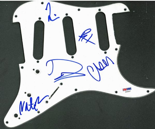 Foo Fighters Impressive Band Signed Stratocaster Pick Guard (PSA/DNA)