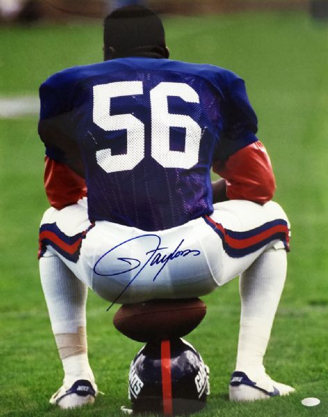 Lawrence Taylor Signed 16" x 20" Color Photo (Steiner)