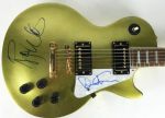 Pink Floyd: David Gilmour & Roger Waters Dual Signed Les Paul Style Gold Guitar (PSA/DNA)