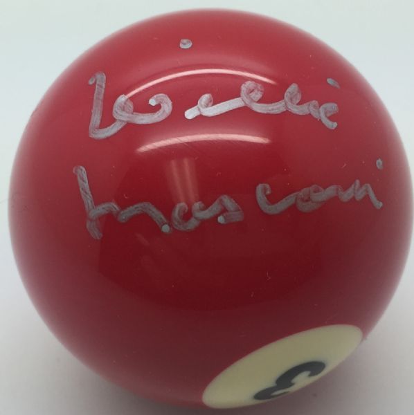 Willie Mosconi Signed 3 Billiards Ball (PSA/DNA)